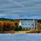 Old Stone Church in the Fall